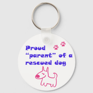proud dog key ring