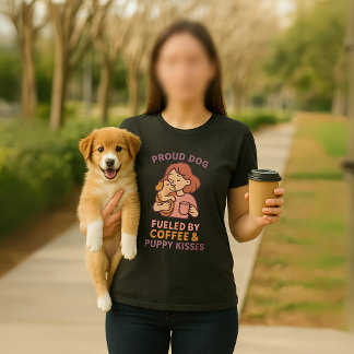 Proud Dog Mum - Cute Funny Pet Lover T-Shirt