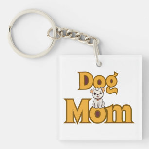 Proud Dog Mum Mother's Day Double-Sided  Key Ring