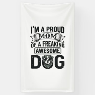 Proud Dog Mum Vintage Engraving Vector Design_1 Banner