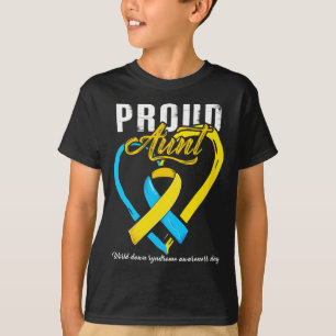 Proud Down Syndrome Aunt Awareness T-Shirt