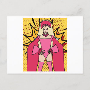 Proud Drag Queen Inspired Postcard