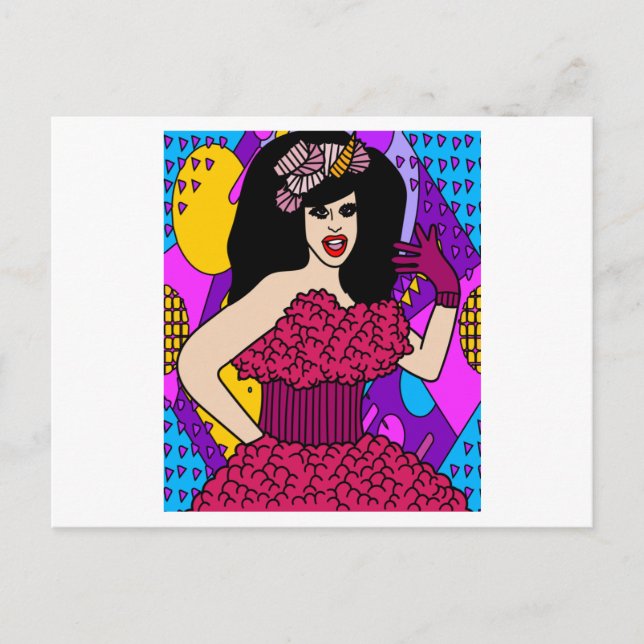 Proud Drag Queen Inspired Postcard (Front)