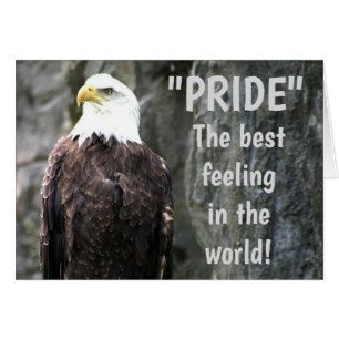 Proud Eagle, Greeting Card