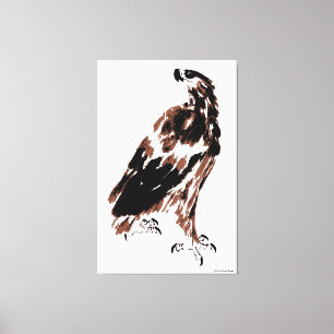 Proud Eagle Wrapped Canvas