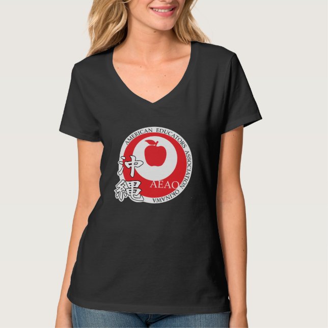 Proud Educator v-neck (Black) T-Shirt (Front)