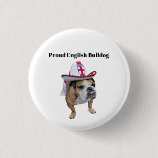 Proud English Bulldog 3 Cm Round Badge