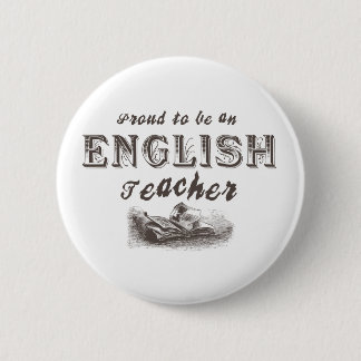 Proud English Teacher Victorian 6 Cm Round Badge