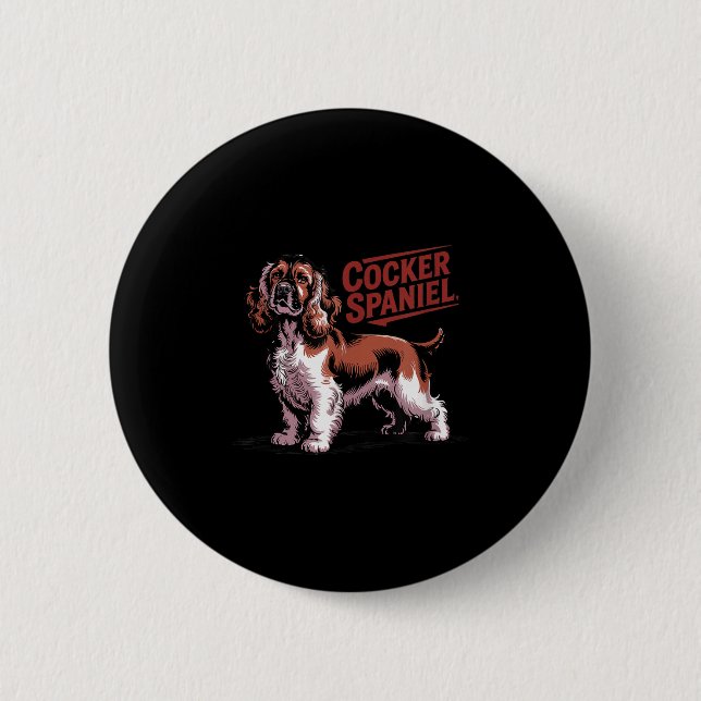 Proud Er Spaniel Dog Breed Owner  6 Cm Round Badge (Front)