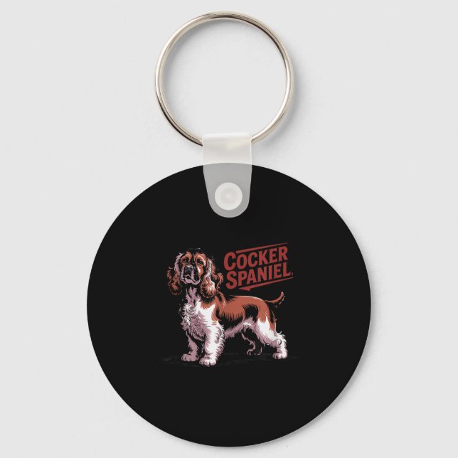 Proud Er Spaniel Dog Breed Owner  Key Ring (Front)