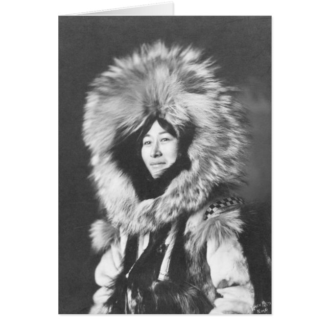 Proud Eskimo Woman - 19th Century Photo (Front)