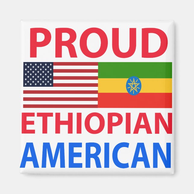 Proud Ethiopian American Magnet (Front)