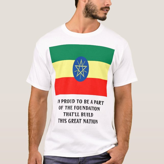 PROUD ETHIOPIAN  T-Shirt (Front)