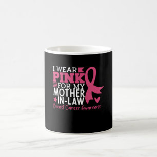 Proud Family Breast Cancer Warrior Mother-in-Law Coffee Mug