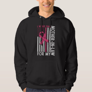 Proud Family Breast Cancer Warrior Mother-in-Law Hoodie