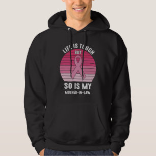 Proud Family Breast Cancer Warrior Mother-in-Law Hoodie