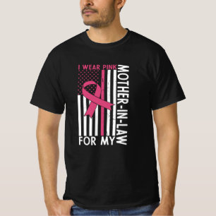 Proud Family Breast Cancer Warrior Mother-in-Law T-Shirt