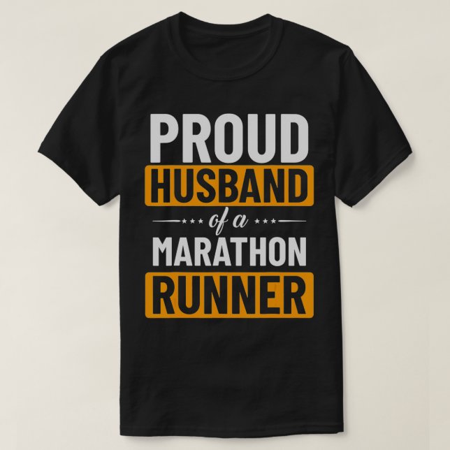 Proud Family Hus Wife Marathoner Marathon Runner R T-Shirt (Design Front)