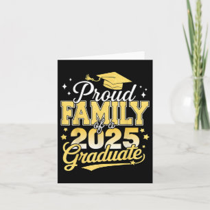 Proud Family Of A 2025 Graduate Dad Mum Graduation Card