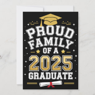 Proud Family Of A 2025 Graduate Graduation Invitation