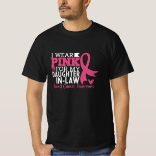 Proud Family Support Daughter-in-Law Breast Cancer T-Shirt