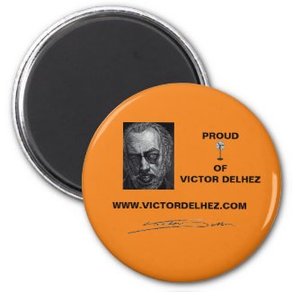Proud fan of Victor Delhez magnet (orange)