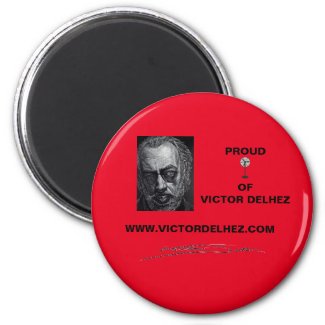 Proud fan of Victor Delhez magnet (red)