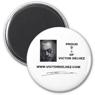 Proud fan of Victor Delhez magnet (white)