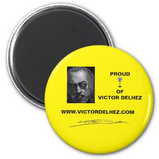 Proud fan of Victor Delhez magnet (yellow)