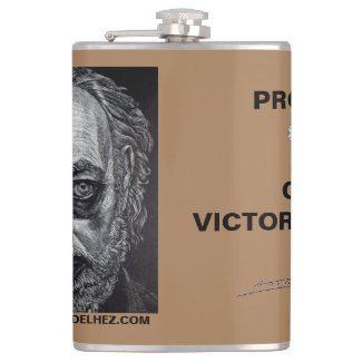 Proud fan of Victor Delhez vinyl wrapped flask