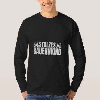 Proud Farm Child Tractor Driving  T-Shirt
