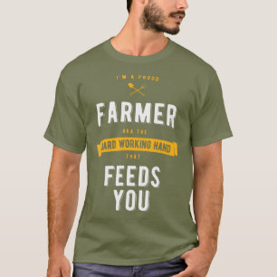 Proud Farmer Ranch Work Farming And Agriculture T-Shirt