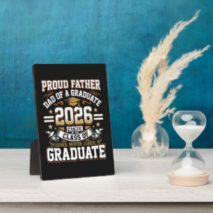 Proud Father Class of 2026 Graduate Plaque