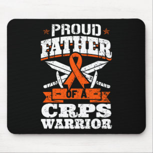 Proud Father Of A CRPS Warrior RSD Awareness Ribbo Mouse Mat