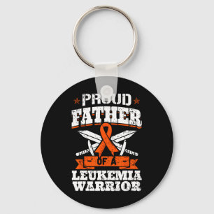 Proud Father Of A Leukaemia Warrior Dad Awareness  Key Ring