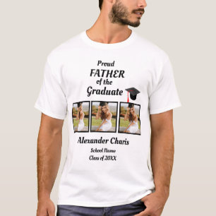 Proud Father of the graduate 3 photo name  T-Shirt