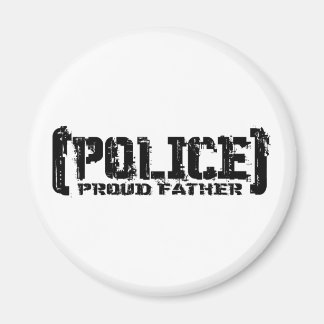 Proud Father - POLICE Tattered Magnet