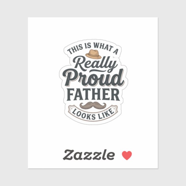 Proud Father Vintage Engraving Quote Design_1 (Sheet)