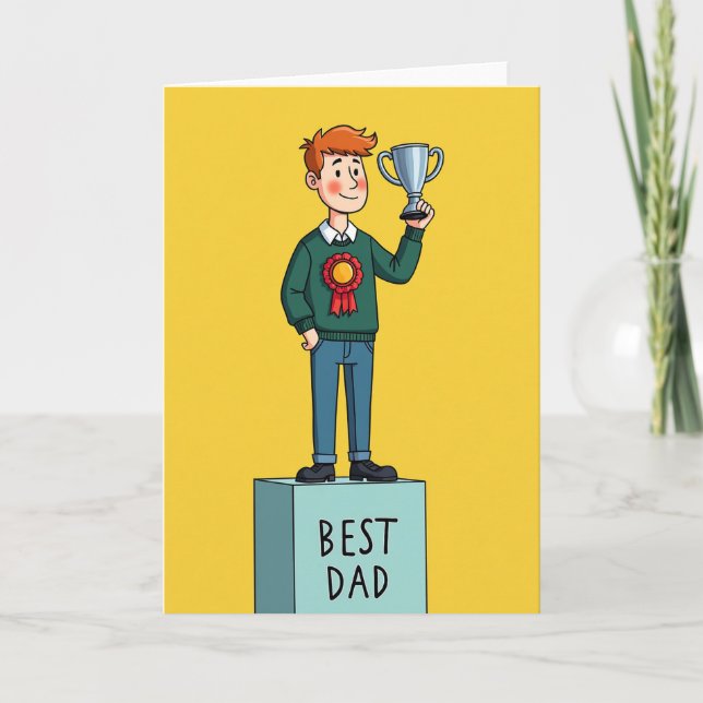 Proud Fathers Day Figure Card (Front)