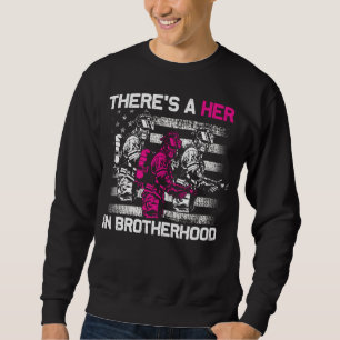 Proud Female Firefighter Women Fire Fighting Girl Sweatshirt