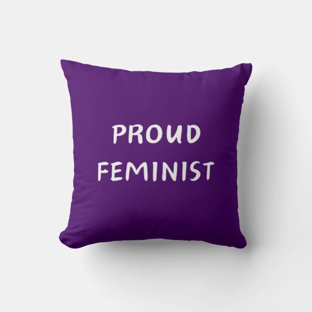 Proud feminist cushion (Front)