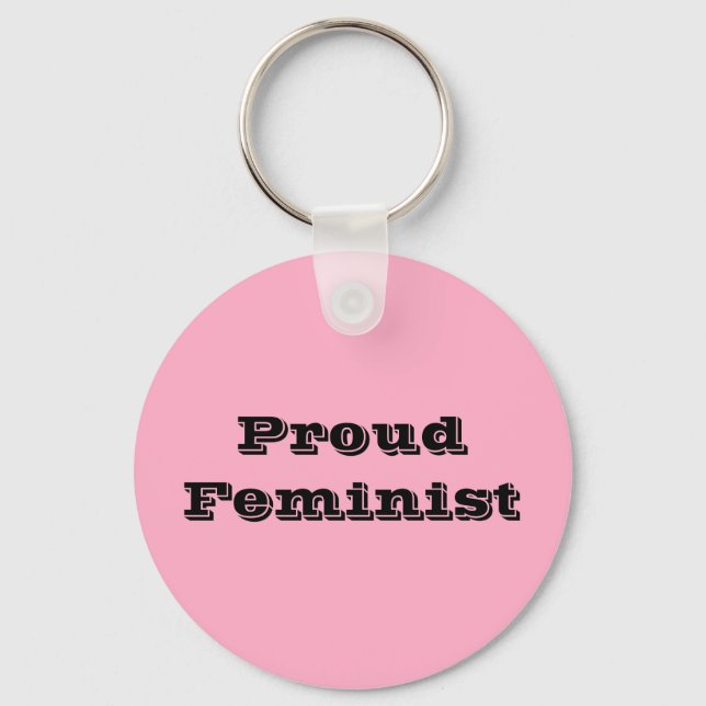 Proud Feminist Key Ring (Front)