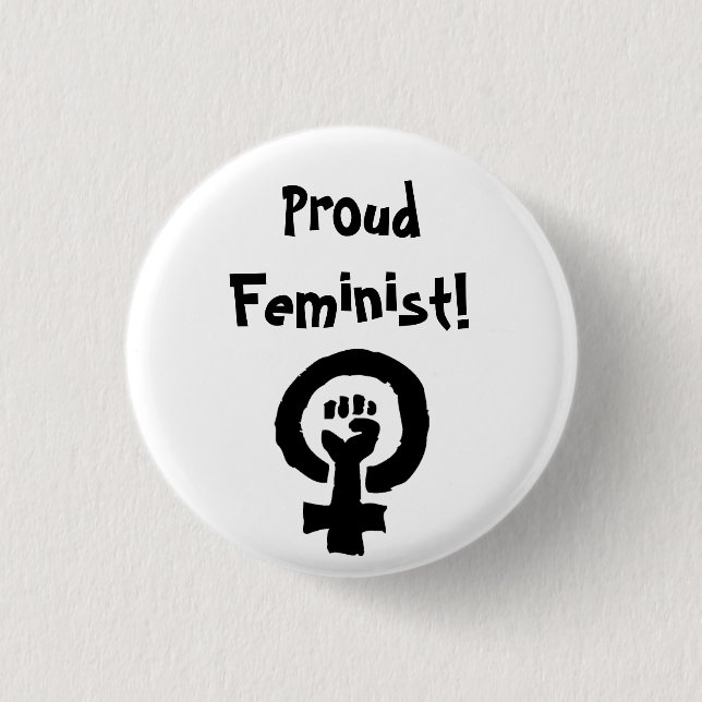 Proud Feminist Pin (Front)