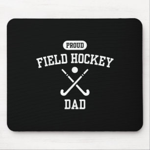 Proud Field Hockey Dad Minimal Hockey Player Famil Mouse Mat