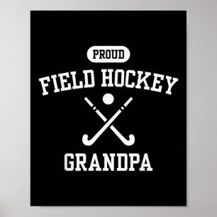 Proud Field Hockey Grandpa Cool Hockey Player Gran Poster