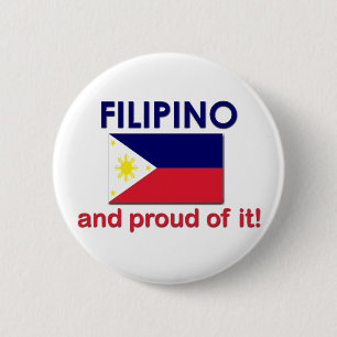 Proud Filipino 6 Cm Round Badge