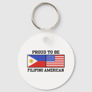 Proud Filipino American Key Ring