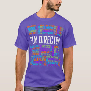 Proud Film Director Words Gifts Filmmaker Camera T-Shirt