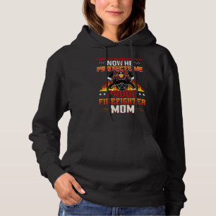 Proud Firefighter Mum Patriotic Usa Firefighters Hoodie