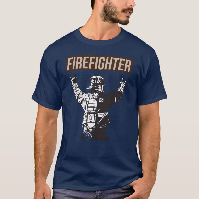 Proud Firefighter Squad T-Shirt (Front)